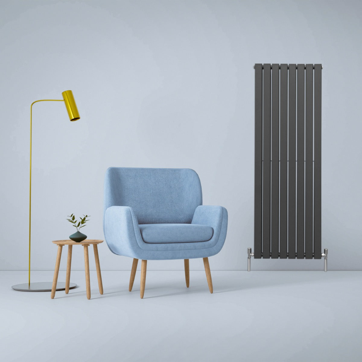 Radiateur Plat Gris Anthracite 160 cm x 56 cm