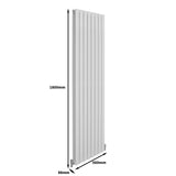 Radiateur Plat Blanc Brillant 180 cm x 56 cm