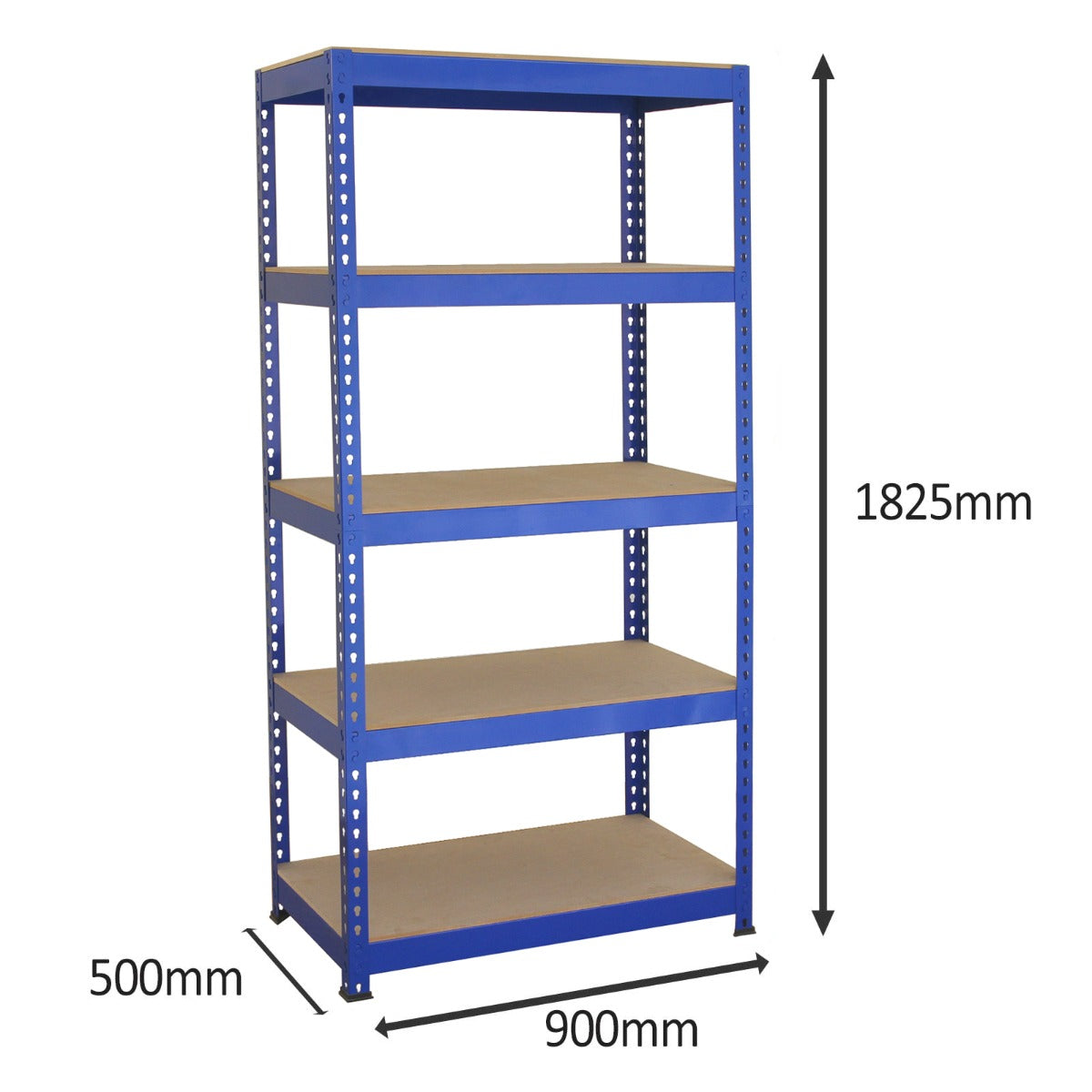 3 x Etagères 90 cm & 1 Etabli de Travail Bleu - Q-Rax