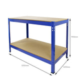 Lot de 5 T-Rax 75 cm & Etabli de Travail Q-Rax Bleus