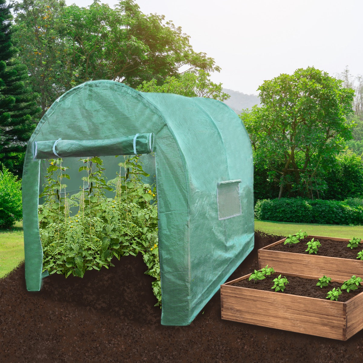 Serre Polytunnel 19mm 2.5m x 2m