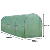 Serre Polytunnel 25mm 6m x 3m avec Étagères