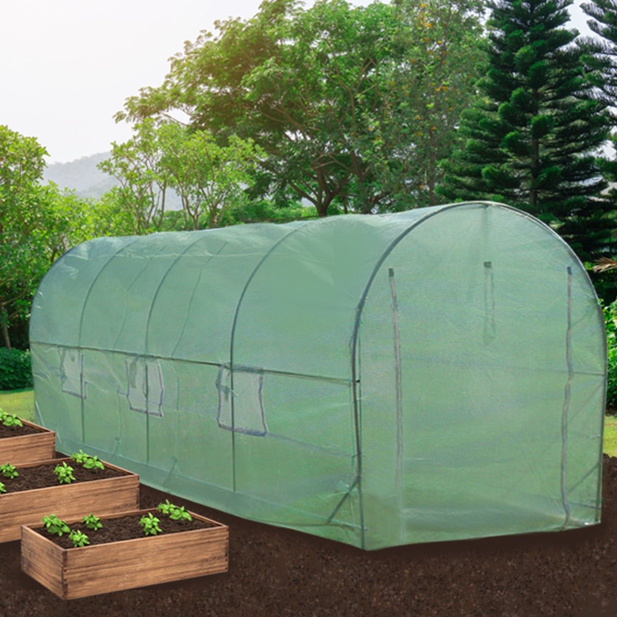 Serre Polytunnel 25mm 6m x 3m