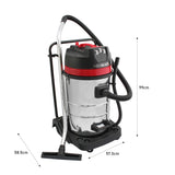 MAXBLAST Aspirateur Industriel de 80 Litres