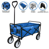 Chariot Pliable de Jardin – Bleu