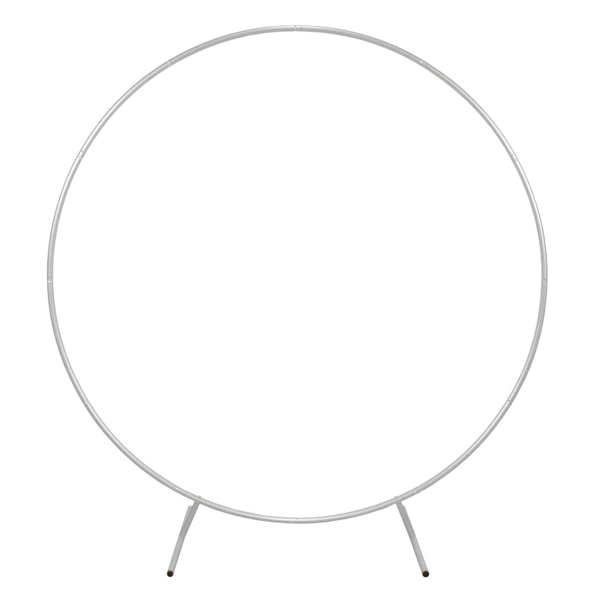 Décoration de Mariage - Combo Arche Circulaire Blanche  & 2 Saules Pleureur Lumineux 180 cm Blanc chaud